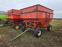 Killbros Gravity Flow Wagon: Left Side Dump, Red, Green Running Gear