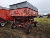 Ficklin 185 Gravity Flow Wagon: Left Side Dump, Red w/ Silver Top - 5