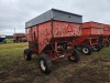 Ficklin 185 Gravity Flow Wagon: Left Side Dump, Red w/ Silver Top - 6