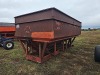 M & W Gravity Flow Wagon: Right Side Dump, Red