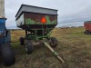 Huskee 225 Gravity Flow Wagon: Left Side Dump, Green - 2