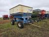 DMI Big-Little Grain Wagon: Left Side Dump, Blue & White - 2