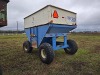 DMI Big-Little Grain Wagon: Left Side Dump, Blue & White - 6