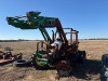 John Deere Tractor (Salvage): Burned, w/ Loader, No Bkt. - 8