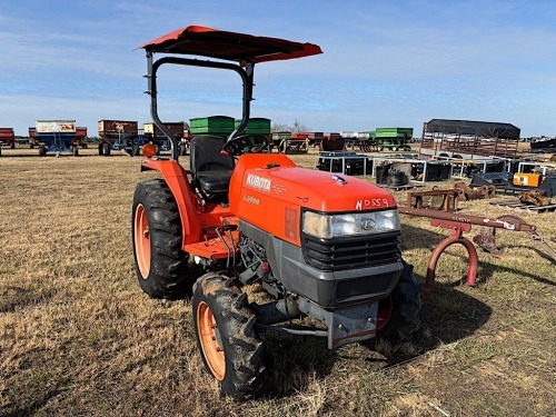 Kubota L3400D MFWD Tractor, s/n 61106: Rollbar Canopy, 659 hrs