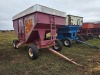 M & W 250 Gravity Flow Wagon: Right Side Dump, Red - 2