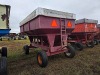 M & W 250 Gravity Flow Wagon: Right Side Dump, Red - 7