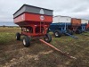 Flow EZ 300 Gravity Flow Wagon: Left Side Dump, Red - 2