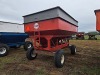 Flow EZ 300 Gravity Flow Wagon: Left Side Dump, Red - 5