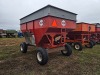 Flow EZ 300 Gravity Flow Wagon: Left Side Dump, Red - 6