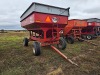 Flow EZ 300 Gravity Flow Wagon: Left Side Dump, Red - 2