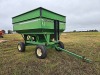 Unverferth 275 Gravity Flow Wagon, s/n D48940107: Left Side Dump, Matching Tires, Green - 2