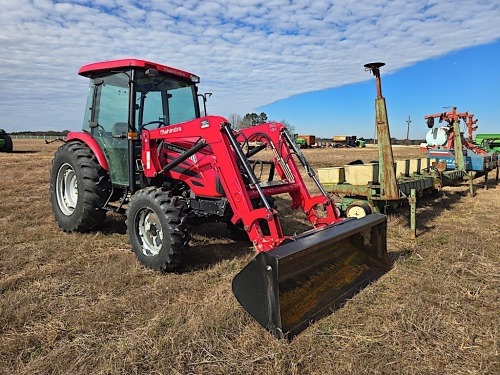 Mahindra 6110 MFWD Tractor, s/n 01791: Cab, Diesel, Loader w/ Bkt.