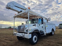 2007 International 7300 4WD Bucket Truck, s/n 1HTWBAAN77J447713: S/A, DT466 Eng., Altec AA755L Aerial Unit, 93K mi.