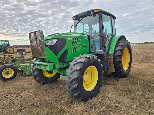 2015 John Deere 6115M MFWD Tractor, s/n 1L06115MKFH828440: C/A, 3720 hrs