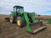 John Deere 7810 Tractor, s/n RW7810039029: Cab, JD 741 Loader w/ Bkt., 480/80R42 Duals & Hubs, 3PH, PTO, Drawbar, 3 Hyd Remotes - 2