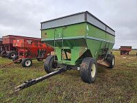 Ficklin 6200 Grain Wagon: Left Side Dump, Green