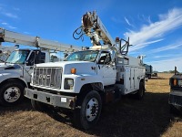 2001 GMC C7500 Boom Truck, s/n 1GDM7H1C11J500762: w/ Auger