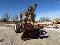 Ford 6635 MFWD Tractor, s/n 001111883 (Salvage): w/ Tiger Side Boom Mower, Trans. Issues