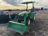 2019 John Deere 3038E Tractor, s/n 1LV3038EHKK125491: JD 300E Loader, JD 370B Backhoe, 201 hrs - 9