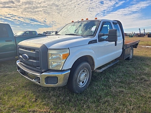 2011 Ford F350 Flatbed Truck, s/n 1FD8X3E69BEA08807L Ext. Cab, 275K mi.