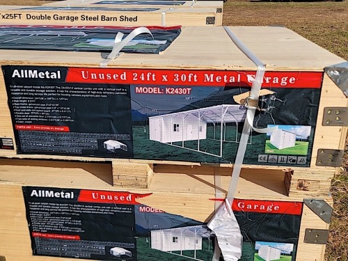 24x30 Metal Garage in 2 Boxes