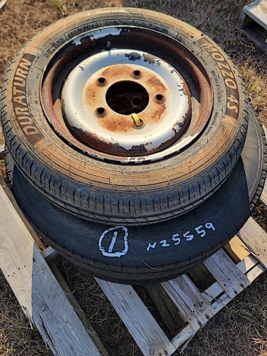 (5) Used 16.5" Tires and Rims and (1) 14" Tire and Rim