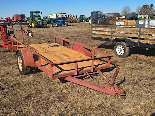 5x8 Tilt Bed Trailer (No Title - Bill of Sale Only): S/A, Lights, Bumper-pull