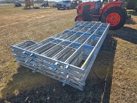 (10) 12' Corral Panels: Round Galvanized Tubing