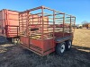 14' Cattle Trailer: T/A - 4