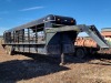 28' Gooseneck Cattle Trailer (No Title - Bill of Sale Only)