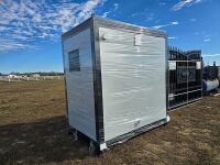 Unused Portable Restroom Shower, Toilet, Lights, Fam