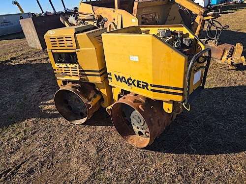 Wacker RT820RC Padfoot Trench Compactor, s/n 078601078: Lombardini Diesel, w/ Remote