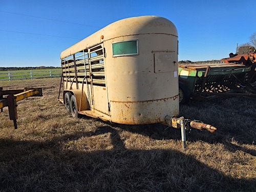 1973 16' Stock Trailer (No Title - Bill of Sale Only)