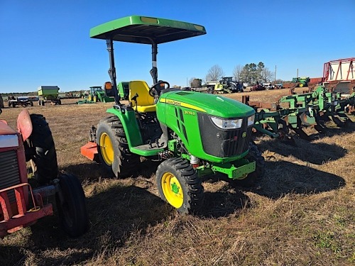 2023 John Deere 3039R MFWD Tractor, s/n 1LV3039RPPN108512: Hydrostatic, Rollbar Canopy, Clipper 400 Rotary Mower, Demo Machine, 10 hrs