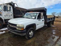 2002 Chevy 3500 Truck, s/n 1GBJK34U92F146804: Auto, Dump Bed, 166K mi.