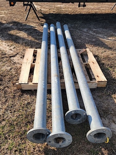 4 1/2" x 12' Galvanized Pipe