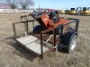 Ditch Witch Walk-behind 1230 Trencher, s/n 1T3355 w/ Trailer: Needs Pull Cord - 5