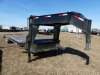 2022 Freightliner Gatormade Elite Gooseneck Flatbed Trailer: 25+5, Mega Ramps, LED Light Bar, Hyd. Disc Brakes, Side Cargo Box w/ Chains & Binders, 4" Rail Wrenches w/ Straps, Extra Ratchet Straps - 2