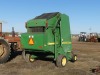 John Deere 467 Round Baler, s/n E00467X323382 w/ Net Wrap & Monitor - 3