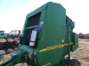 John Deere 467 Round Baler, s/n E00467X323382 w/ Net Wrap & Monitor - 6