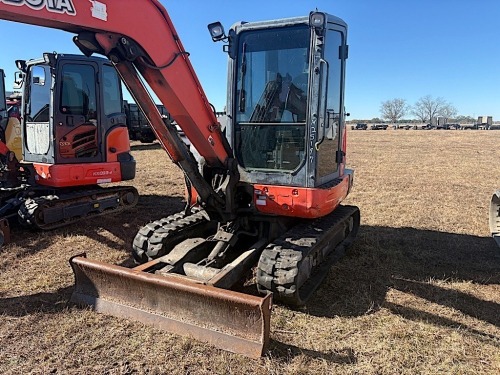 2019 Kubota KX040-4 Mini Excavator, s/n 32254: C/A, Heat, Thumb, Blade