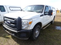 2012 Ford F250 Pickup, s/n 1FT7X2A60CEB54661 : 2wd, Ext. Cab, Camper Shell, 117K mi.