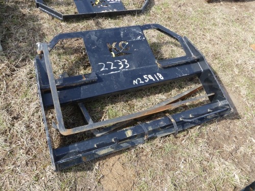 Pallet Forks and Backer Plate for Skid Steer