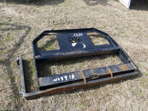 Pallet Forks and Backer Plate for Skid Steer