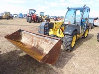 New Holland LM732 Telescopic Forklift, s/n NW371509: C/A, Bucket, 3970 hrs