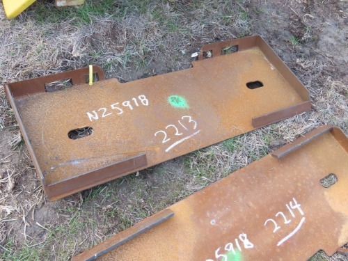 Backer Plate for Skid Steer: Low Back