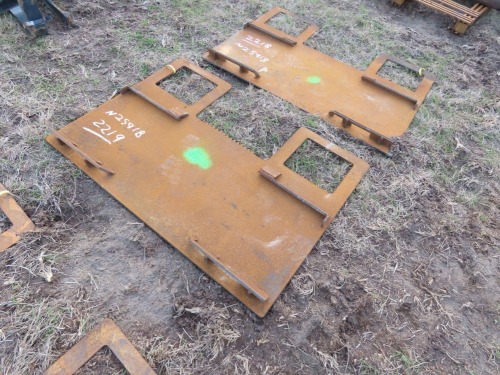 Backer Plate for Skid Steer: High Back