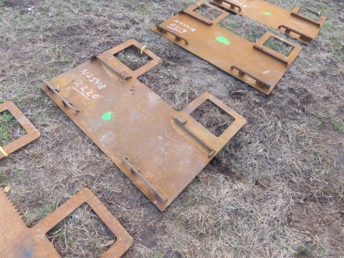 Backer Plate for Skid Steer: High Back