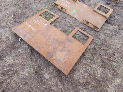 Backer Plate for Skid Steer: High Back